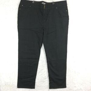 Jessica London Womens Jeans Straight Leg Denim Blackish Blue Flex Waist Plus 26W